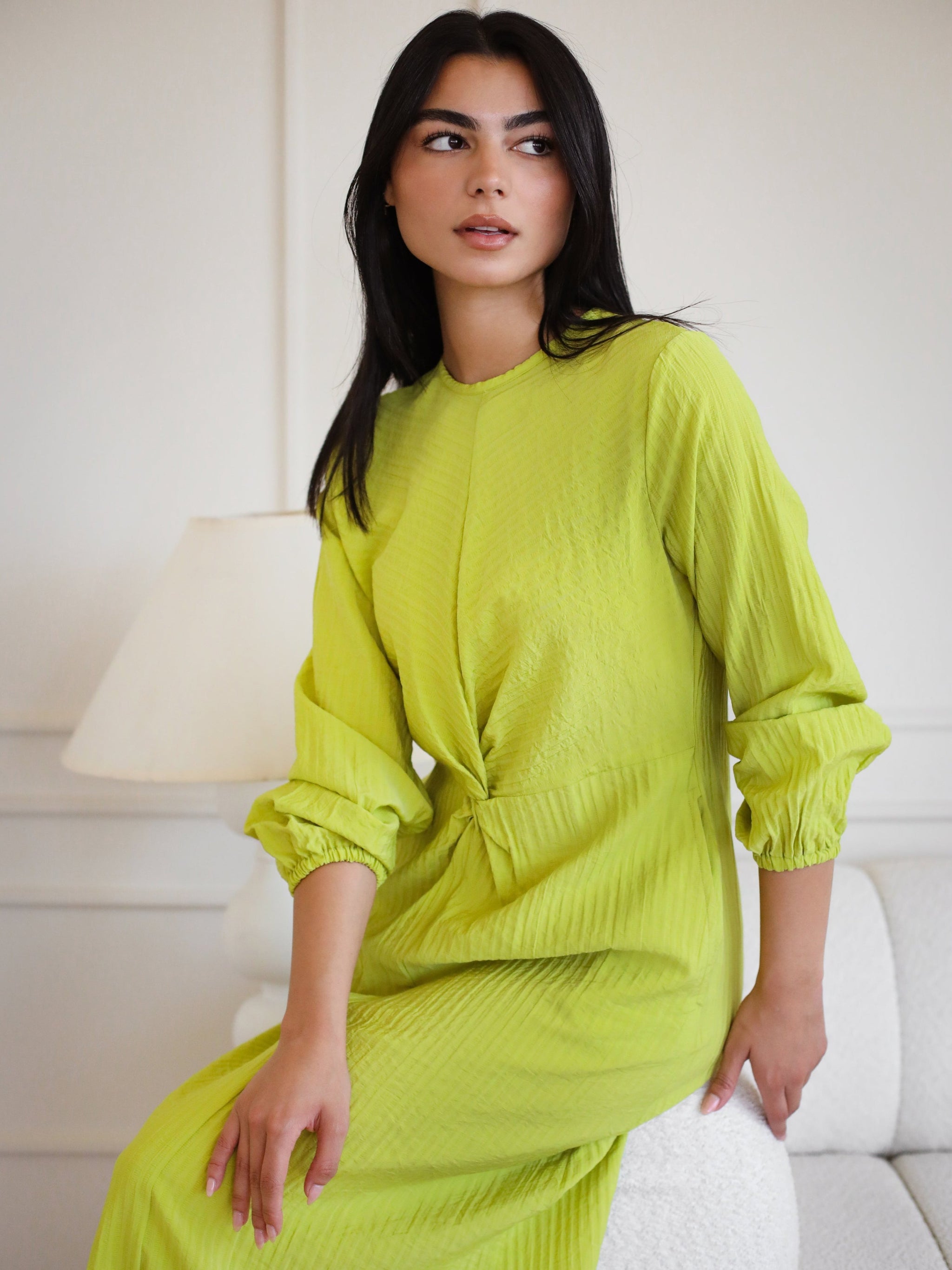 All For Sun Maxi Dress - Lime
